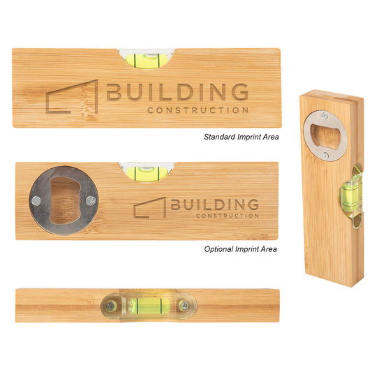 #20050 BAMBOO LEVEL WITH BOTTLE OPENER